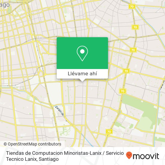 Mapa de Tiendas de Computacion Minoristas-Lanix / Servicio Tecnico Lanix, Avenida Exequiel Fernández 2249 7810000 Macul, Macul, Región Metropolitana de Santiago