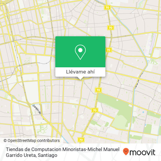 Mapa de Tiendas de Computacion Minoristas-Michel Manuel Garrido Ureta, Calle Chislluma 7810000 Santa Julia de Lo Plaza, Macul, Región Metropolitana de Santiago
