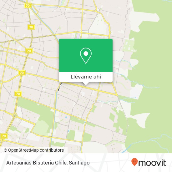 Mapa de Artesanías Bisuteria Chile, Pasaje 20 7910000 Peñalolén, Peñalolén, Región Metropolitana de Santiago