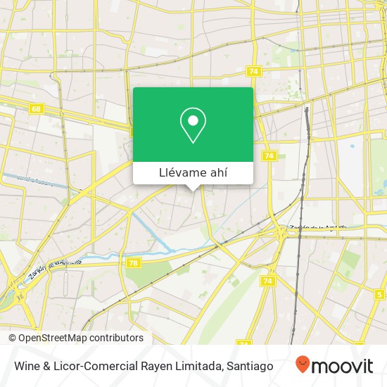 Mapa de Wine & Licor-Comercial Rayen Limitada
