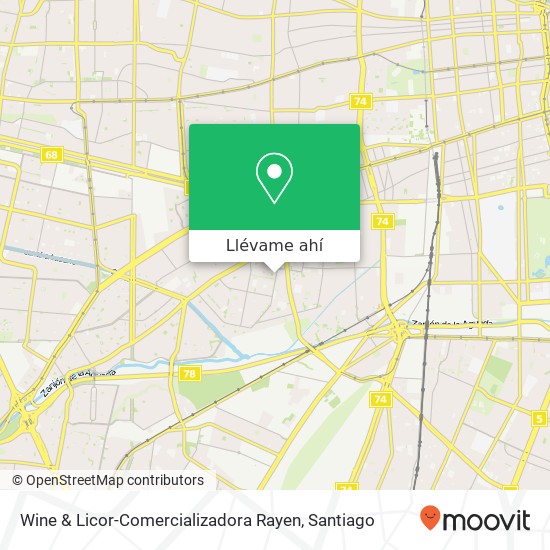 Mapa de Wine & Licor-Comercializadora Rayen