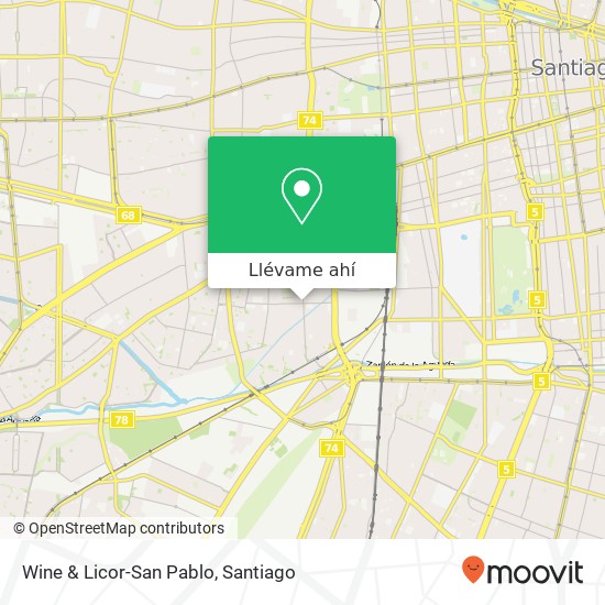 Mapa de Wine & Licor-San Pablo