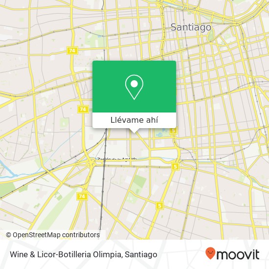 Mapa de Wine & Licor-Botilleria Olimpia