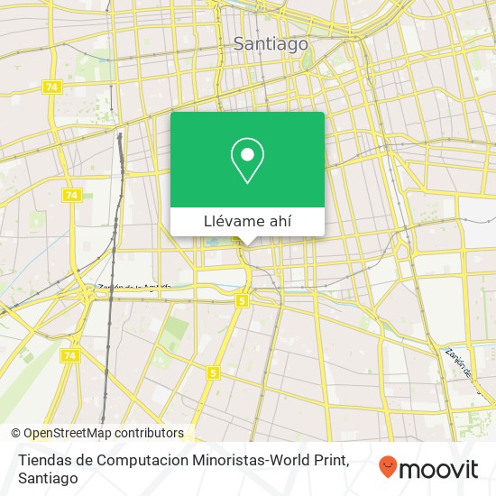Mapa de Tiendas de Computacion Minoristas-World Print, Avenida General Rondizzoni 8320000 Victoria, Santiago, Región Metropolitana de Santiago