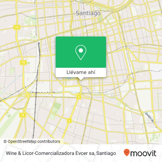 Mapa de Wine & Licor-Comercializadora Evcer sa