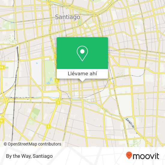 Mapa de By the Way, Calle Ñuble 8320000 Franklin, Santiago, Región Metropolitana de Santiago