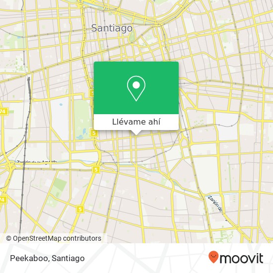 Mapa de Peekaboo, Calle Ñuble 8320000 Franklin, Santiago, Región Metropolitana de Santiago