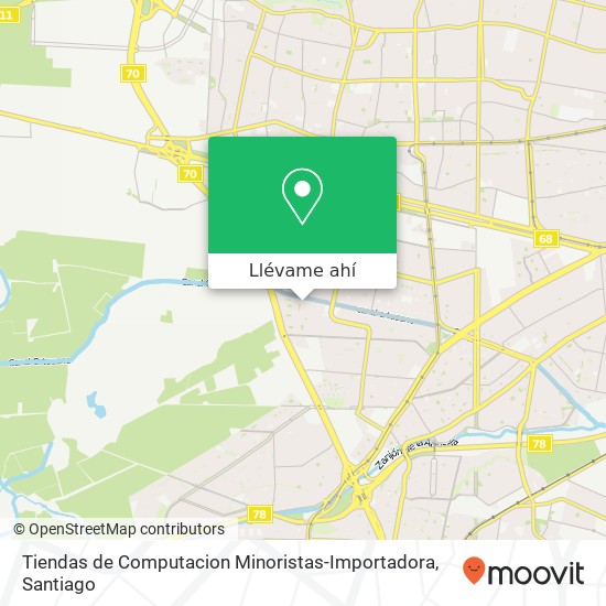 Mapa de Tiendas de Computacion Minoristas-Importadora, Calle Tirso de Molina 9250000 Maipú, Maipú, Región Metropolitana de Santiago