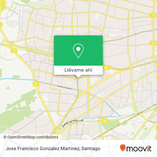 Mapa de Jose Francisco Gonzalez Martinez