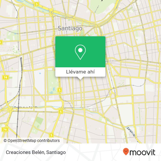 Mapa de Creaciones Belén, Calle Victoria 776 8320000 Victoria, Santiago, Región Metropolitana de Santiago