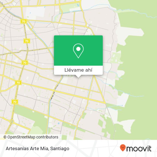 Mapa de Artesanías Arte Mia, Avenida Consistorial 950 7910000 Peñalolén, Peñalolén, Región Metropolitana de Santiago