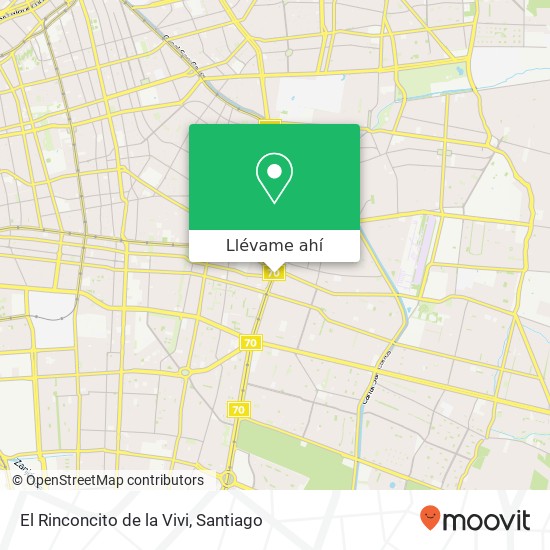 Mapa de El Rinconcito de la Vivi, Avenida Egaña 7910000 Peñalolén, Peñalolén, Región Metropolitana de Santiago