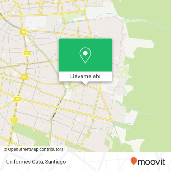 Mapa de Uniformes Cata, Avenida Consistorial 546 7910000 Peñalolén, Peñalolén, Región Metropolitana de Santiago