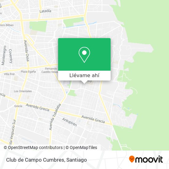 Mapa de Club de Campo Cumbres