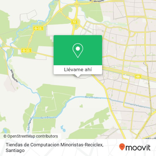 Mapa de Tiendas de Computacion Minoristas-Reciclex, Calle Puerto Santiago 280 9020000 Pudahuel, Región Metropolitana de Santiago