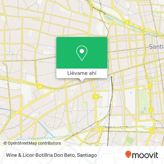 Mapa de Wine & Licor-Botillria Don Beto