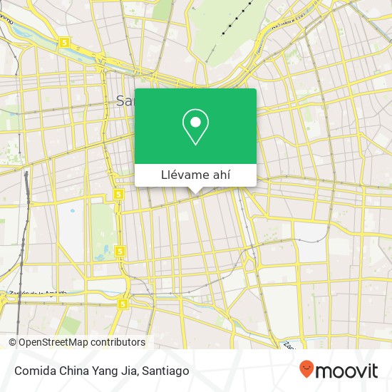 Mapa de Comida China Yang Jia, Avenida Manuel Antonio Matta 461 8320000 Madrid, Santiago, Región Metropolitana de Santiago
