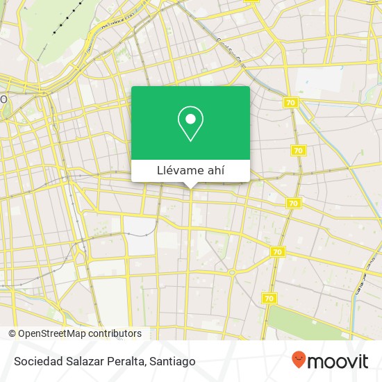 Mapa de Sociedad Salazar Peralta, Avenida José Pedro Alessandri 233 7750000 Plaza Ñuñoa, Ñuñoa, Región Metropolitana de Santiago