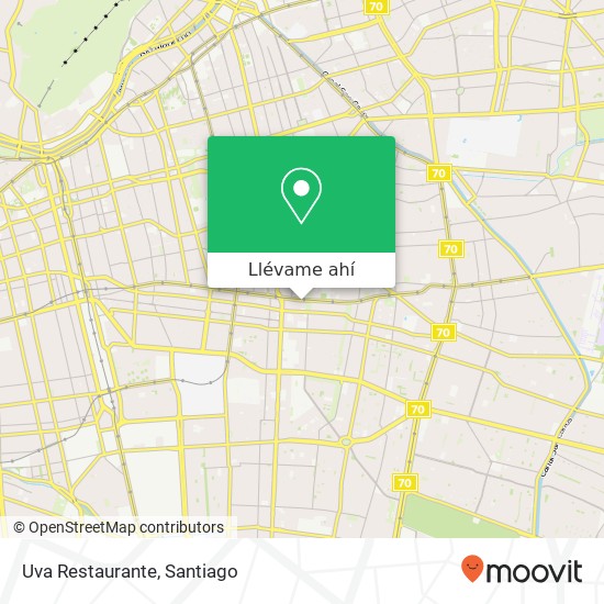 Mapa de Uva Restaurante, Avenida Irarrázaval 3469 7750000 Plaza Ñuñoa, Ñuñoa, Región Metropolitana de Santiago