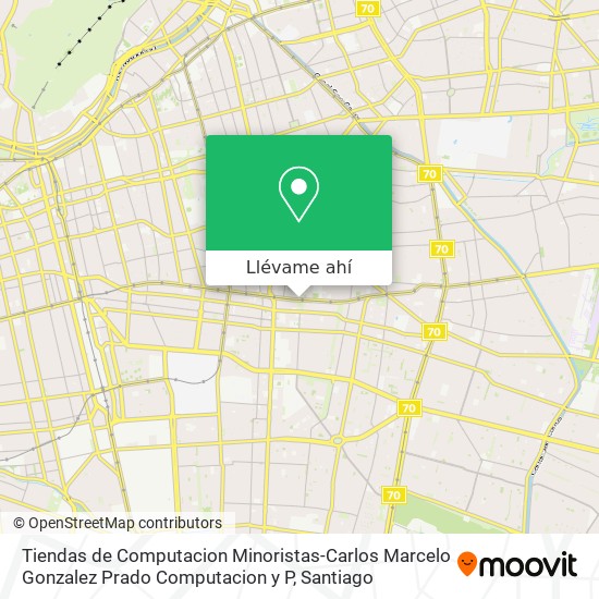 Mapa de Tiendas de Computacion Minoristas-Carlos Marcelo Gonzalez Prado Computacion y P