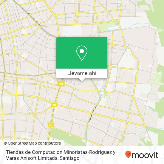 Mapa de Tiendas de Computacion Minoristas-Rodriguez y Varas Anisoft Limitada, Pasaje Dragones de la Reina 551 7850000 La Reina, La Reina, Región Metropolitana de Santiago