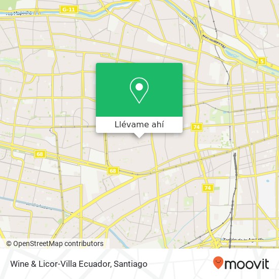 Mapa de Wine & Licor-Villa Ecuador