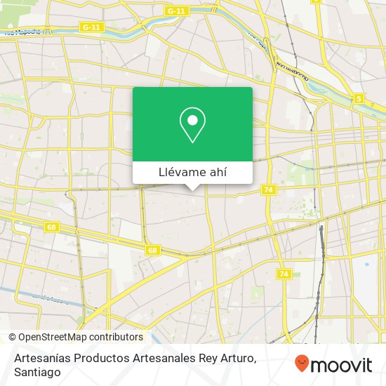 Mapa de Artesanías Productos Artesanales Rey Arturo, Calle Lautaro 640 8980000 Lo Prado, Lo Prado, Región Metropolitana de Santiago