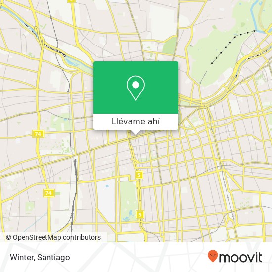 Mapa de Winter, Avenida Libertador Bernardo O'Higgins 8320000 Centro Histórico, Santiago, Región Metropolitana de S