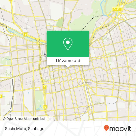 Mapa de Sushi Moto, Calle Curico 414 8320000 Lira, Santiago, Región Metropolitana de Santiago