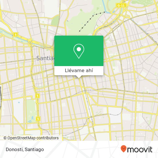 Mapa de Donosti, Avenida Vicuña Mackenna 547 8320000 Santiago, Santiago, Región Metropolitana de Santiago