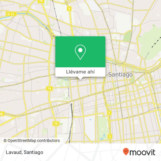 Mapa de Lavaud, Calle Compañía de Jesús 2781 8320000 Yungay, Santiago, Región Metropolitana de Santiago