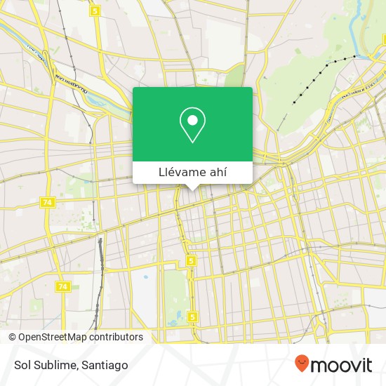 Mapa de Sol Sublime, Calle Príncipe de Gales 8320000 Centro Histórico, Santiago, Región Metropolitana de Santiago