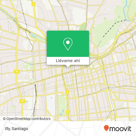 Mapa de Illy, Calle Moneda 8320000 Centro Histórico, Santiago, Región Metropolitana de Santiago