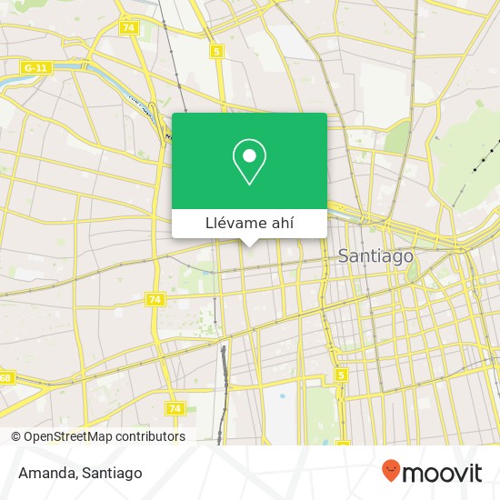 Mapa de Amanda, Calle Rosas 2763 8320000 Balmaceda, Santiago, Región Metropolitana de Santiago