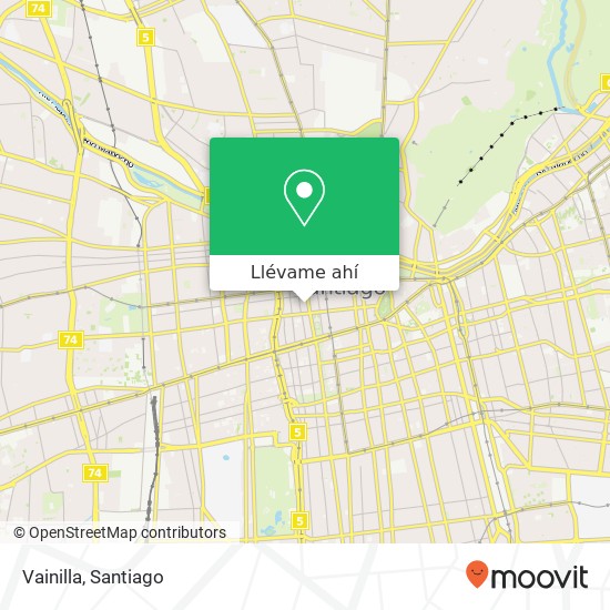 Mapa de Vainilla, Pasaje Rosa Rodríguez 8320000 Centro Histórico, Santiago, Región Metropolitana de Santiago