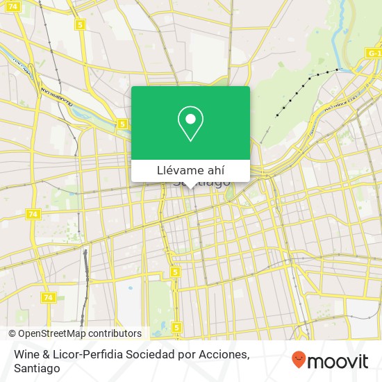 Mapa de Wine & Licor-Perfidia Sociedad por Acciones