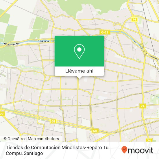 Mapa de Tiendas de Computacion Minoristas-Reparo Tu Compu, Pasaje Lautaro 1311 9080000 Cerro Navia, Cerro Navia, Región Metropolitana de Santiago