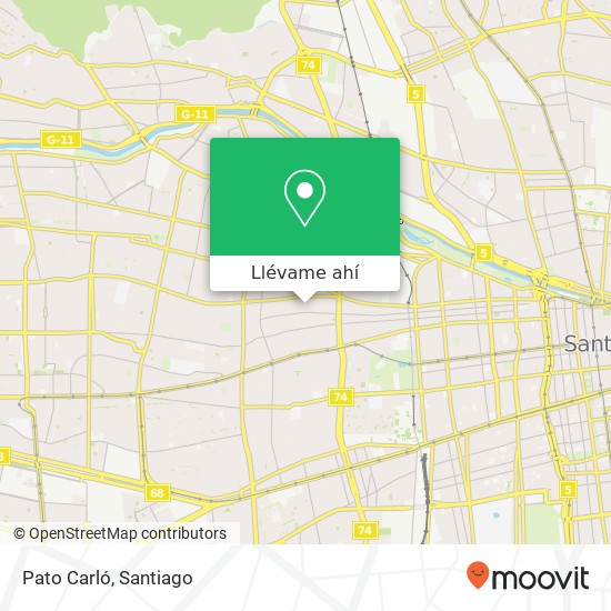 Mapa de Pato Carló, Calle Vargas Fontecilla 4502 8500000 Quinta Normal, Quinta Normal, Región Metropolitana de Santiago