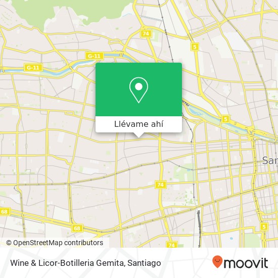 Mapa de Wine & Licor-Botilleria Gemita