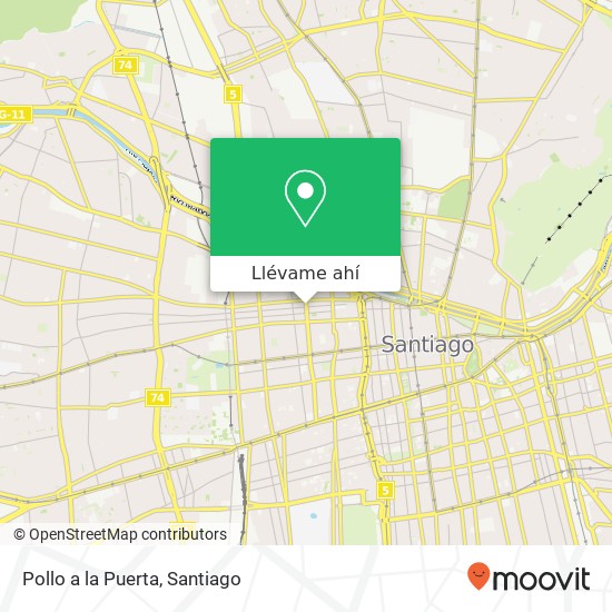 Mapa de Pollo a la Puerta, Avenida Ricardo Cumming 8320000 Balmaceda, Santiago, Región Metropolitana de Santiago