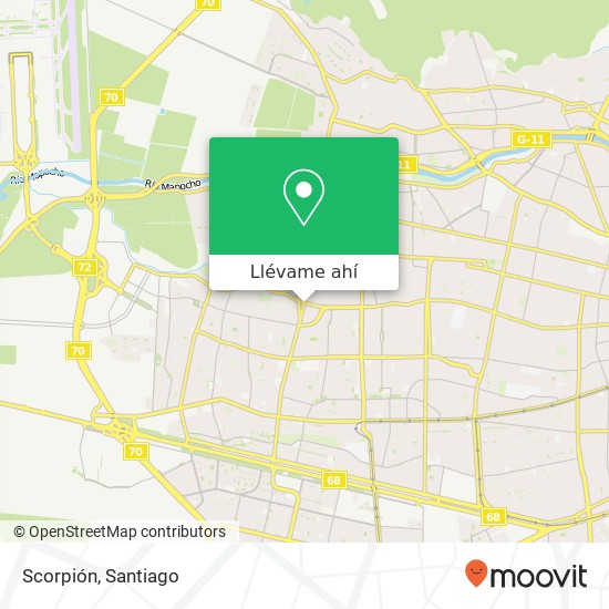 Mapa de Scorpión, Calle Rolando Petersen 9020000 Pudahuel, Pudahuel, Región Metropolitana de Santiago