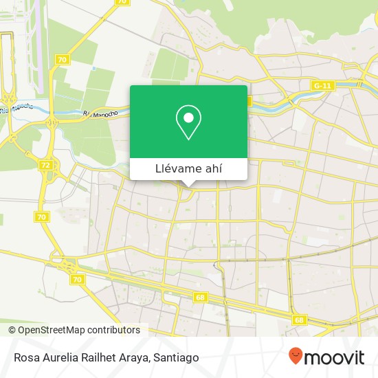 Mapa de Rosa Aurelia Railhet Araya, Avenida José Joaquín Pérez 9080000 Cerro Navia, Cerro Navia, Región Metropolitana de Santiago