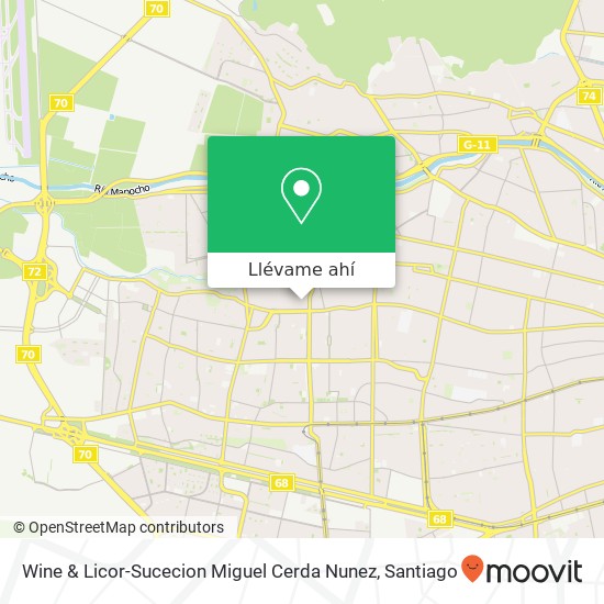 Mapa de Wine & Licor-Sucecion Miguel Cerda Nunez