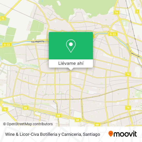 Mapa de Wine & Licor-Civa Botilleria y Carniceria