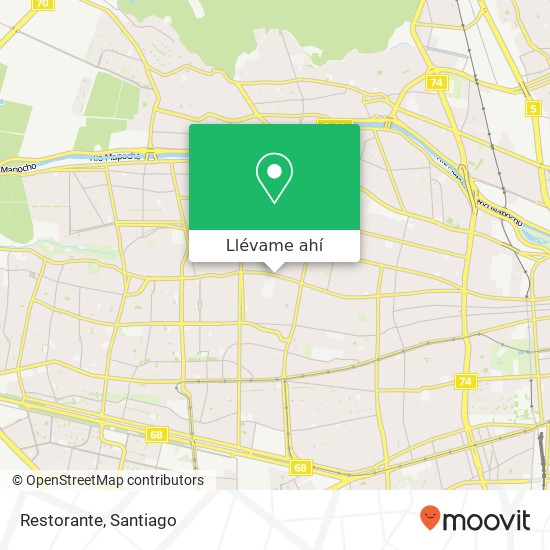 Mapa de Restorante, Calle José Joaquín Pérez 9080000 Cerro Navia, Cerro Navia, Región Metropolitana de Santiago