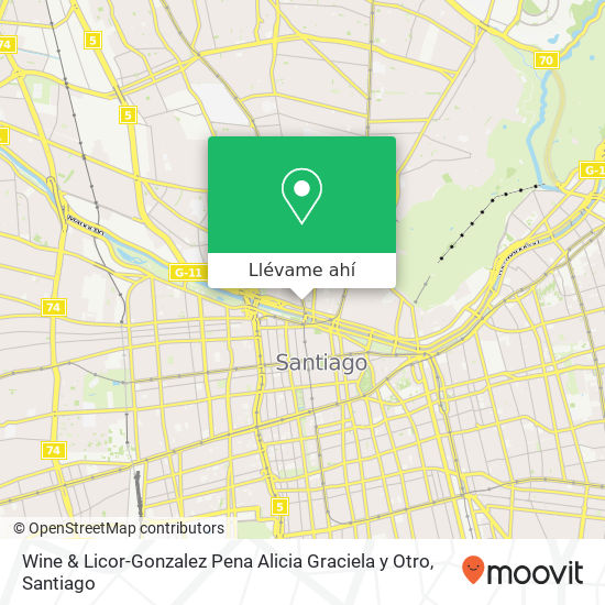 Mapa de Wine & Licor-Gonzalez Pena Alicia Graciela y Otro