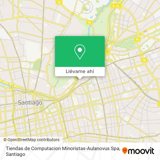 Mapa de Tiendas de Computacion Minoristas-Aulanovus Spa