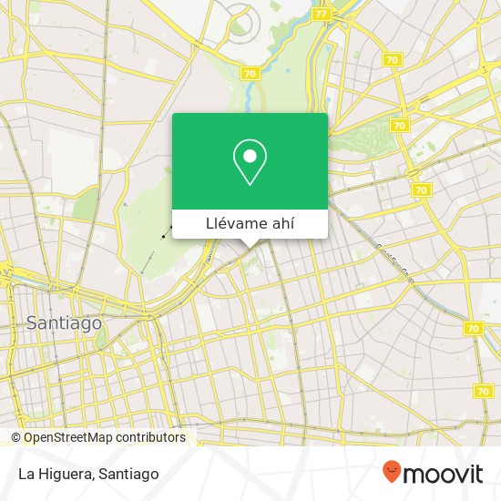 Mapa de La Higuera, Avenida Providencia 1705 7500000 Divina Providencia, Providencia, Región Metropolitana de Santiago