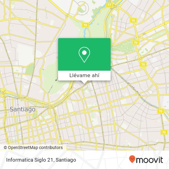 Mapa de Informatica Siglo 21, Calle Padre Maríano 10 7500000 Tajamar, Providencia, Región Metropolitana de Santiago