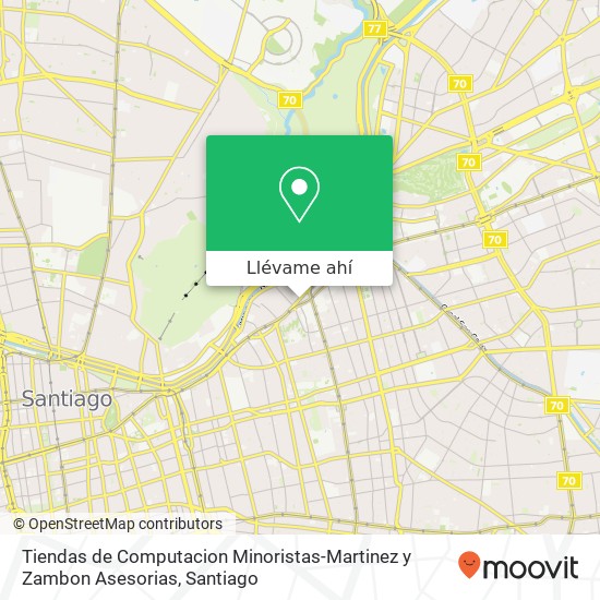 Mapa de Tiendas de Computacion Minoristas-Martinez y Zambon Asesorias, Avenida Providencia 1939 7500000 Divina Providencia, Providencia, Región Metropolitana de Santiago